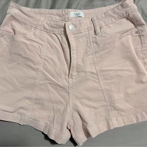 Women’s Pink Corduroy Shorts